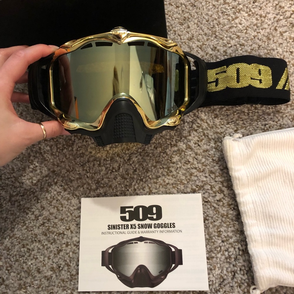 509 sinister X5 snowmobiling goggles